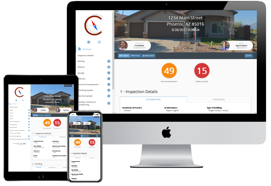 compass home inspection sample report